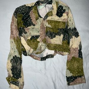 Off-White Floral Camo Top
